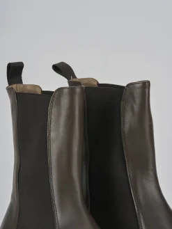 Stivaletti tacco 2cm pelle testa