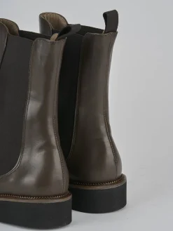 Stivaletti tacco 2cm pelle testa