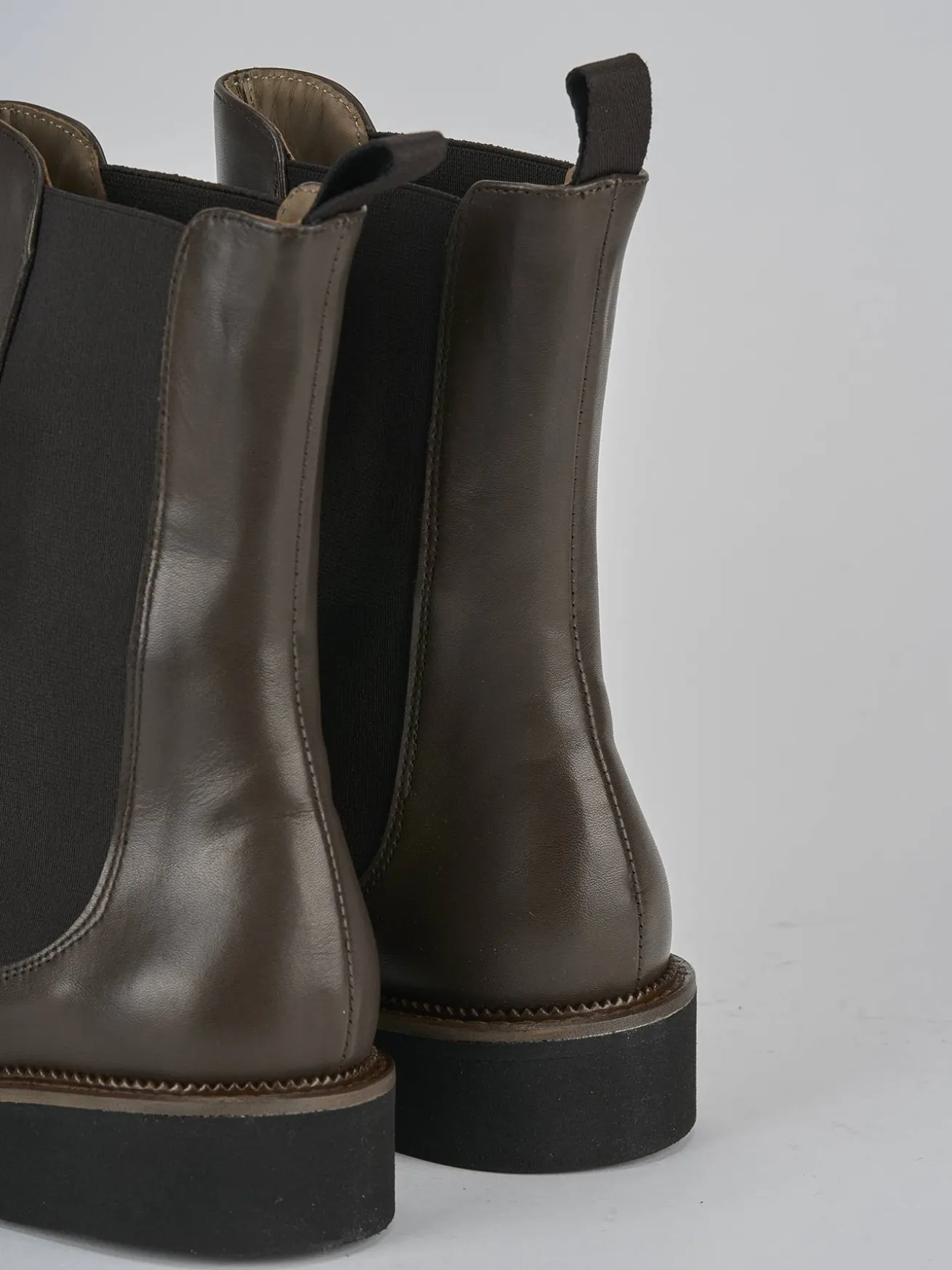 Stivaletti tacco 2cm pelle testa