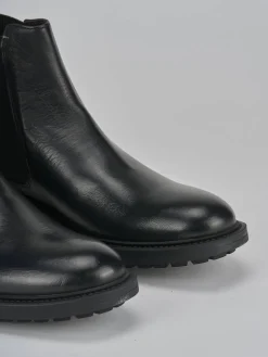 Stivaletti tacco 3cm pelle nero