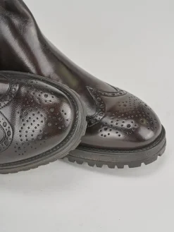 Stivaletti tacco 1cm pelle testa