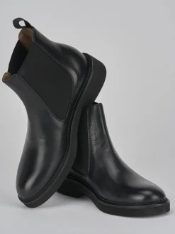 Stivaletti tacco 2cm pelle nero