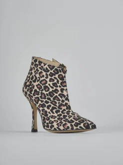 Stivaletti tacco 9cm pelle multicolor