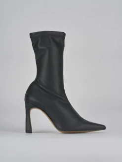 Stivaletti tacco 9cm pelle nero