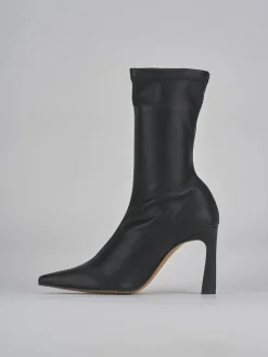 Stivaletti tacco 9cm pelle nero