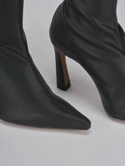 Stivaletti tacco 9cm pelle nero