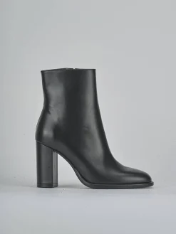 Stivaletti tacco 9cm pelle nero