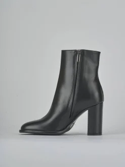 Stivaletti tacco 9cm pelle nero