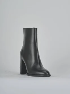 Stivaletti tacco 9cm pelle nero