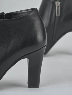 Stivaletti tacco 9cm pelle nero