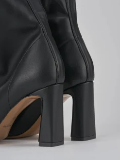 Stivaletti tacco 9cm pelle nero
