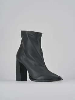 Stivaletti tacco 9cm pelle nero