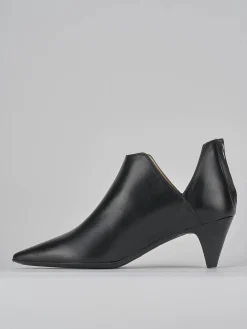 Stivaletti tacco 5cm pelle nero