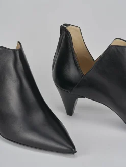 Stivaletti tacco 5cm pelle nero