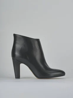 Stivaletti tacco 8cm pelle nero