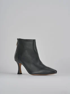 Stivaletti tacco 7cm pelle nero