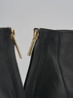 Stivaletti tacco 7cm pelle nero