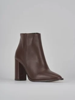 Stivaletti tacco 8cm pelle testa