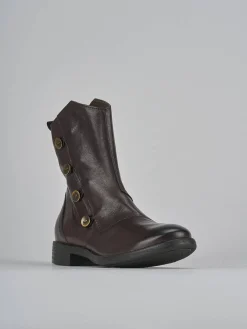 Stivaletti tacco 2cm pelle nero