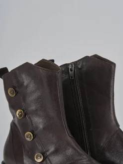 Stivaletti tacco 2cm pelle nero