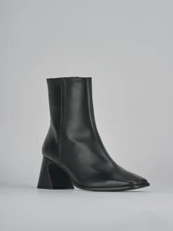 Stivaletti tacco 5cm pelle nero