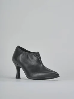 Stivaletti tacco 7cm pelle nero