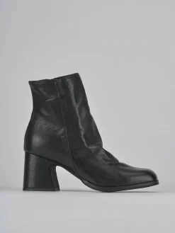 Stivaletti tacco 7cm pelle nero