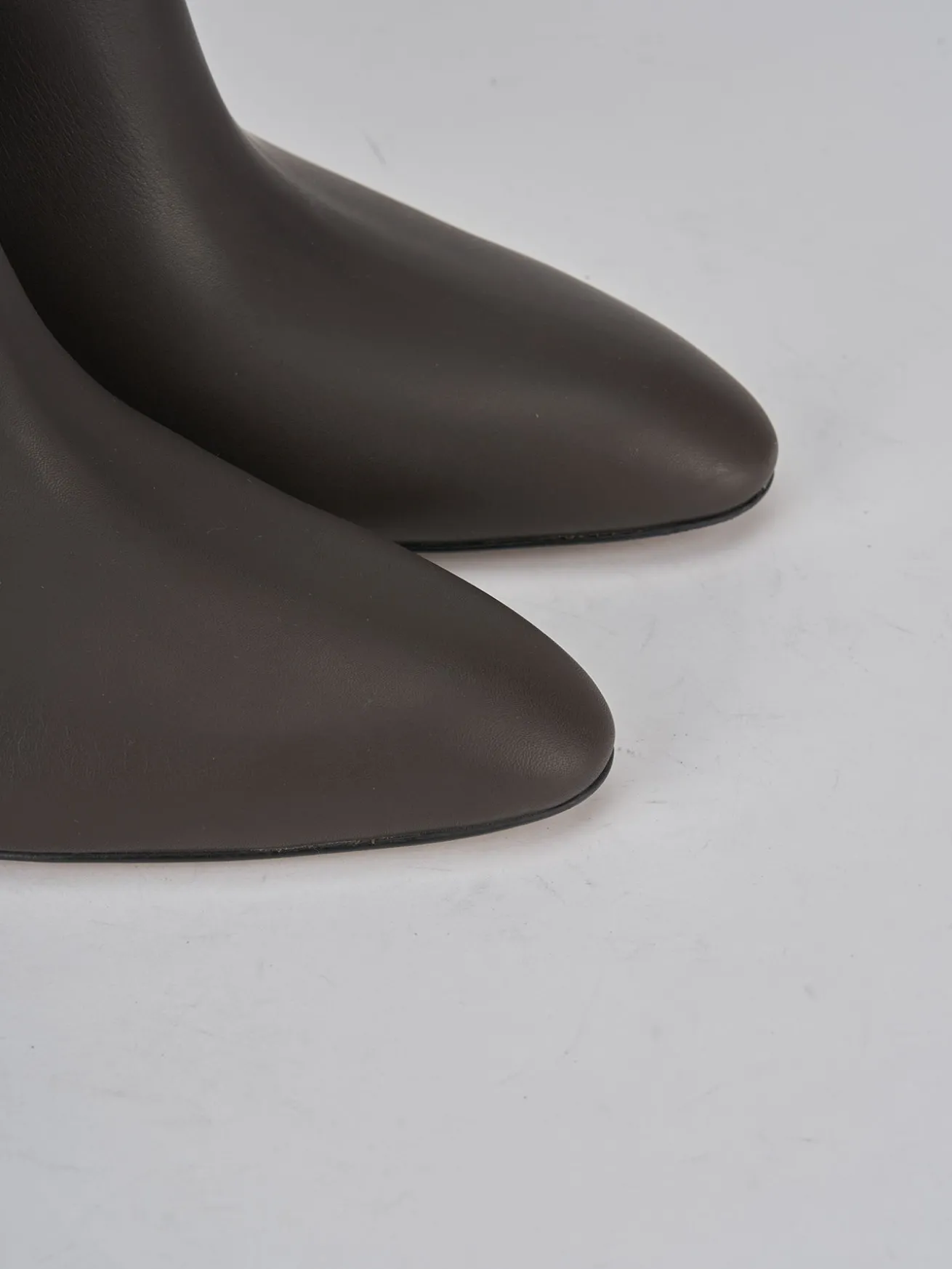 Stivaletti tacco 5cm pelle testa