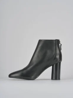 Stivaletti tacco 7cm pelle nero