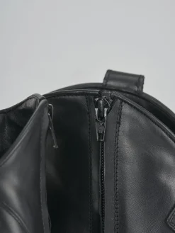 Stivaletti tacco 7cm pelle nero