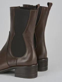 Stivaletti tacco 5cm pelle testa