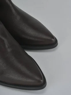 Stivaletti tacco 6cm pelle testa