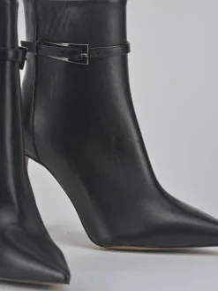 Stivaletti tacco 9cm pelle nero