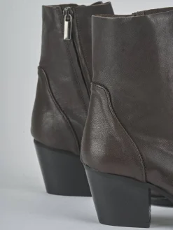 Stivaletti tacco 7cm pelle testa