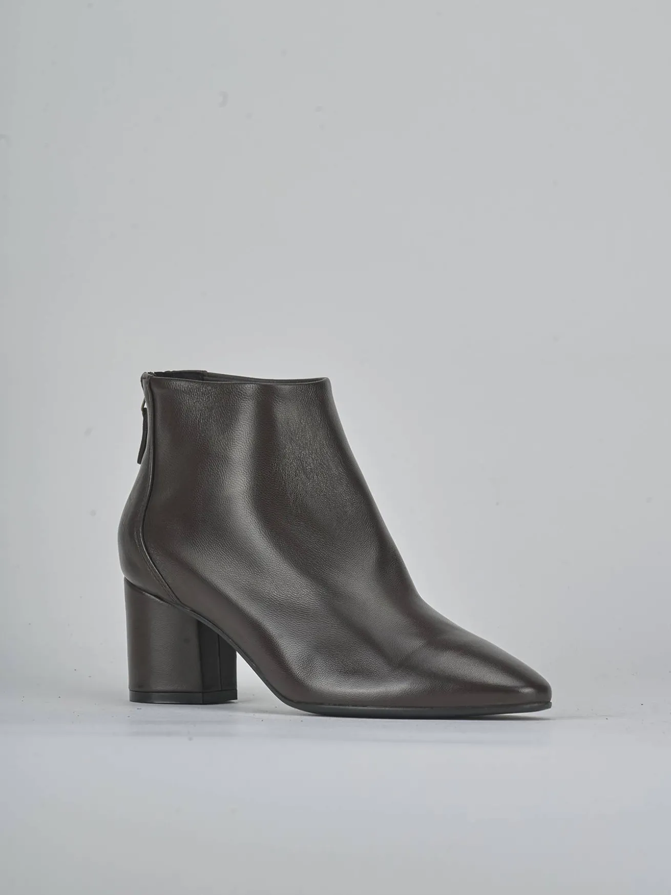 Stivaletti tacco 5cm pelle testa