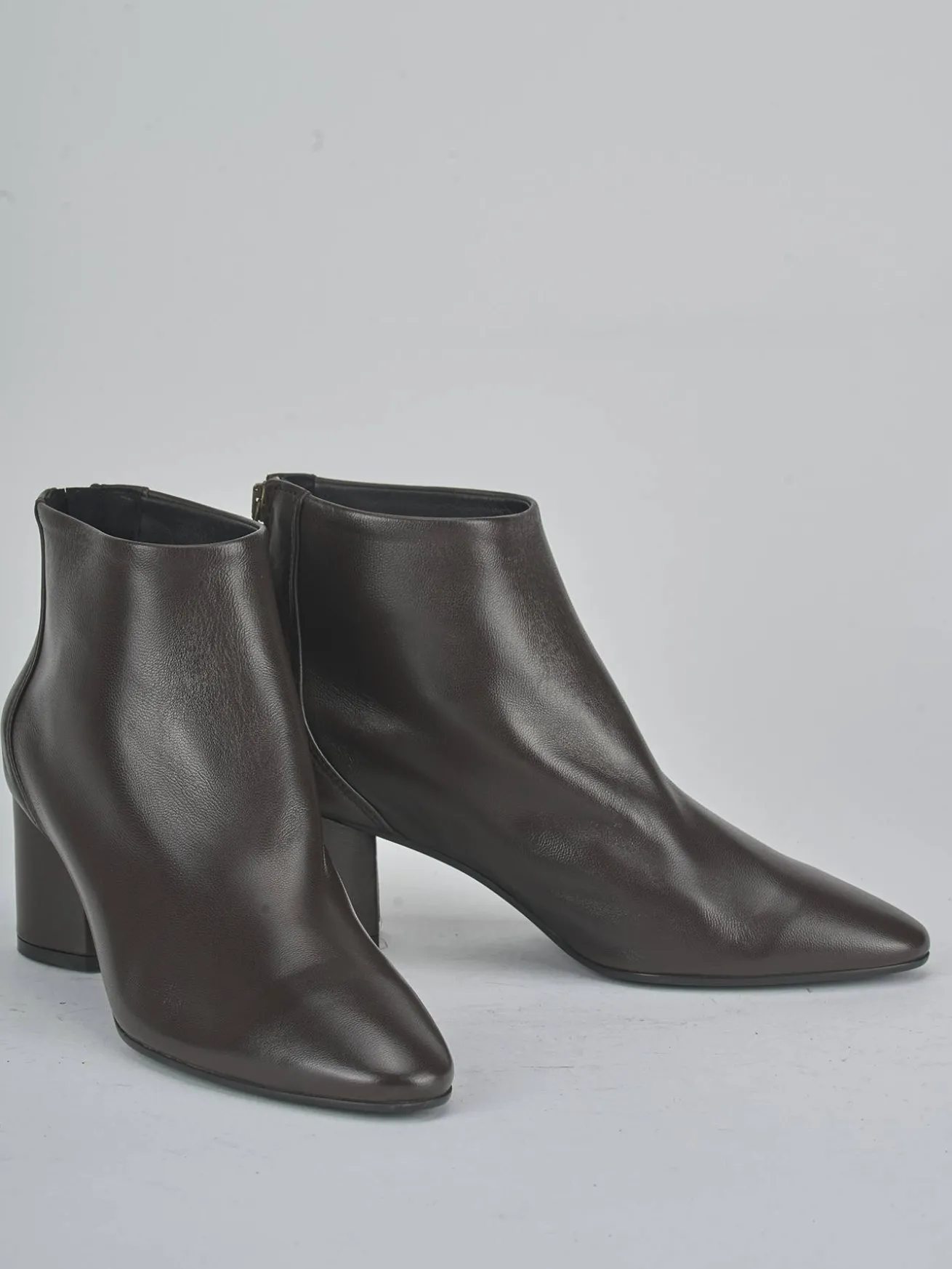 Stivaletti tacco 5cm pelle testa