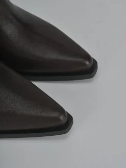 Stivaletti tacco 8cm pelle testa