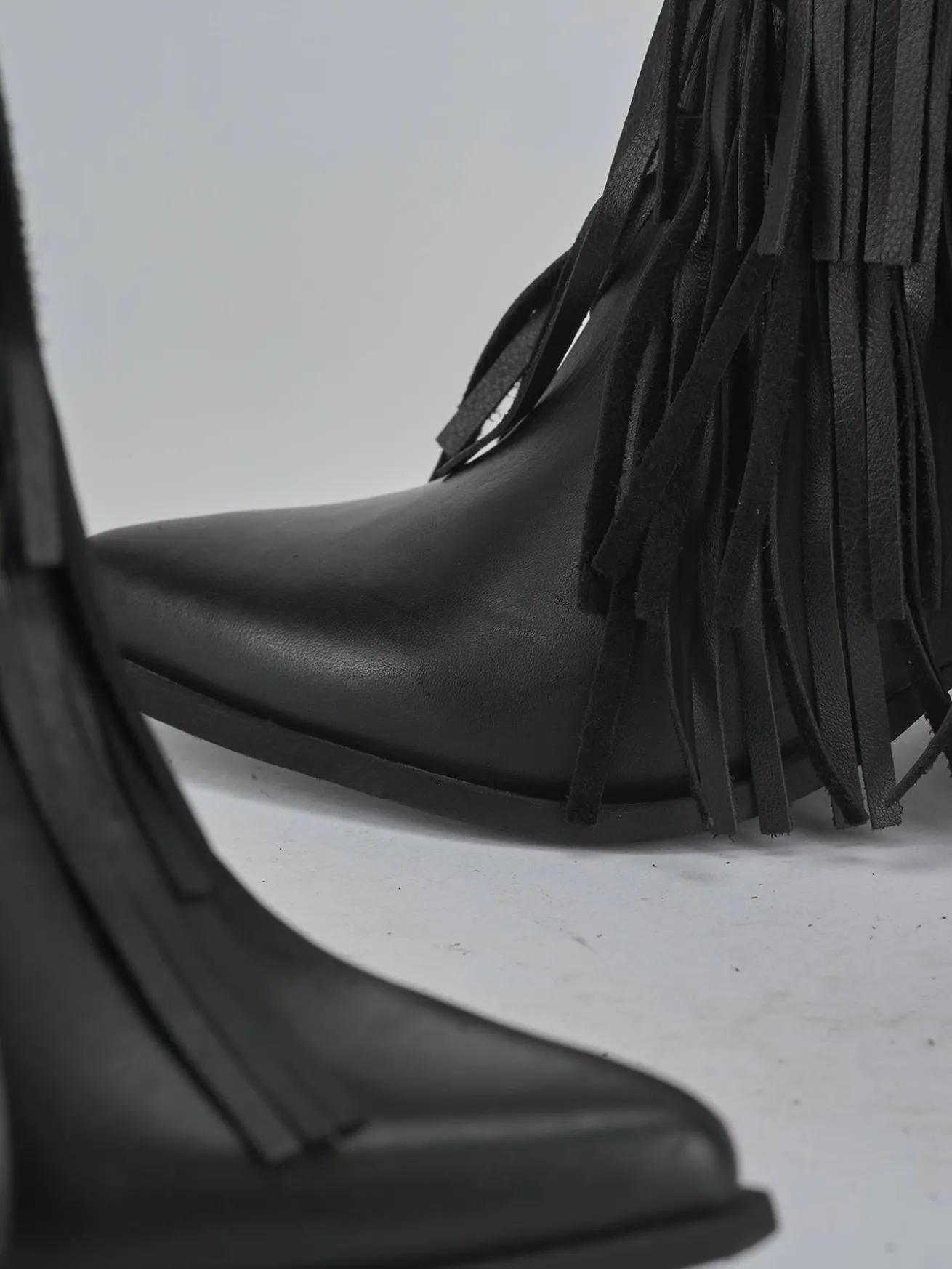 Stivaletti tacco 7cm pelle nero