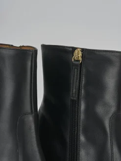 Stivaletti tacco 8cm pelle nero