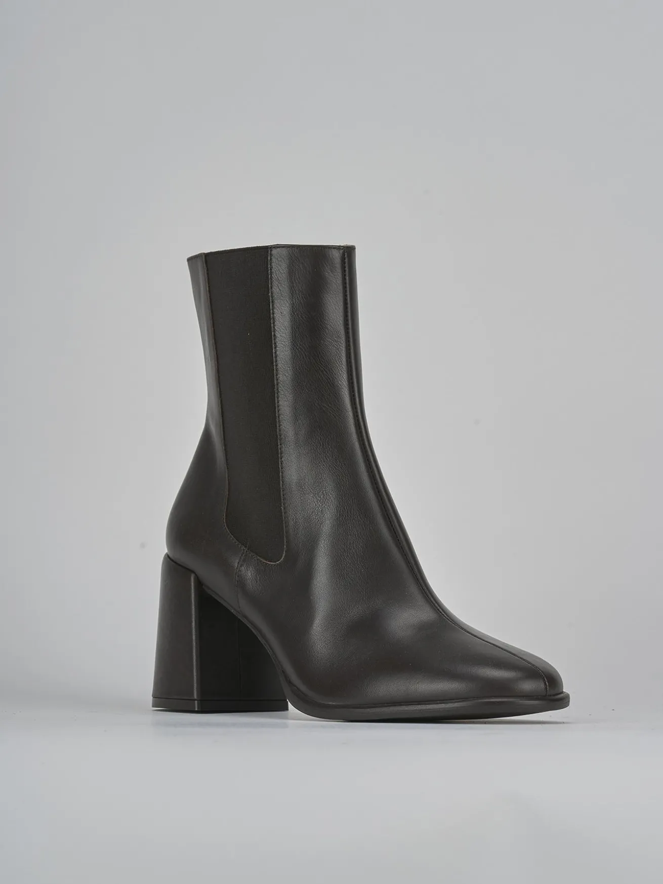 Stivaletti tacco 7cm pelle testa