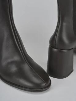 Stivaletti tacco 7cm pelle testa