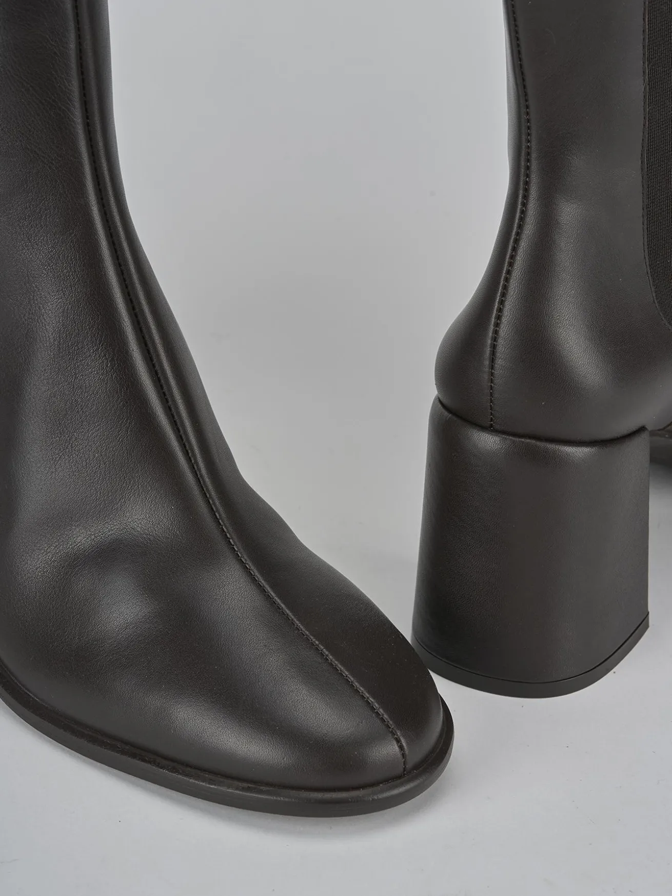 Stivaletti tacco 7cm pelle testa