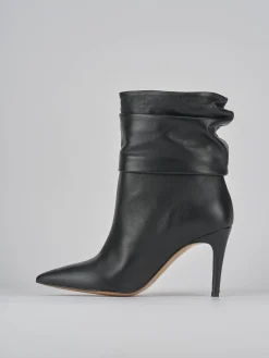 Stivaletti tacco 9cm pelle nero