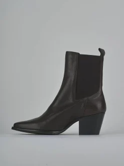 Stivaletti tacco 7cm pelle testa