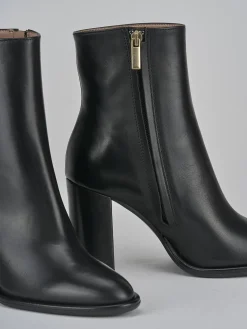 Stivaletti tacco 9cm pelle nero