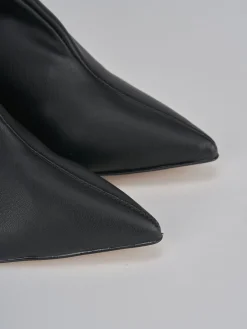 Stivaletti tacco 7cm pelle nero