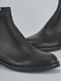 Stivaletti tacco 4cm pelle nero