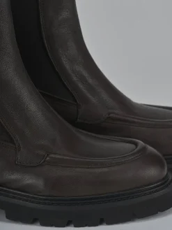 Stivaletti tacco 3cm pelle testa