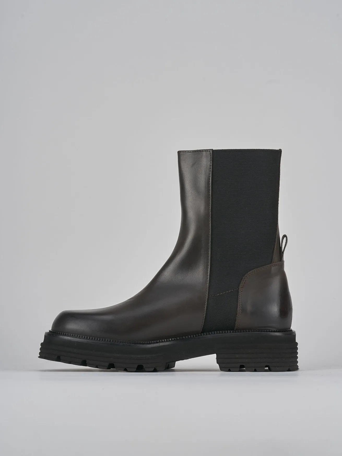 Stivaletti tacco 2cm pelle testa