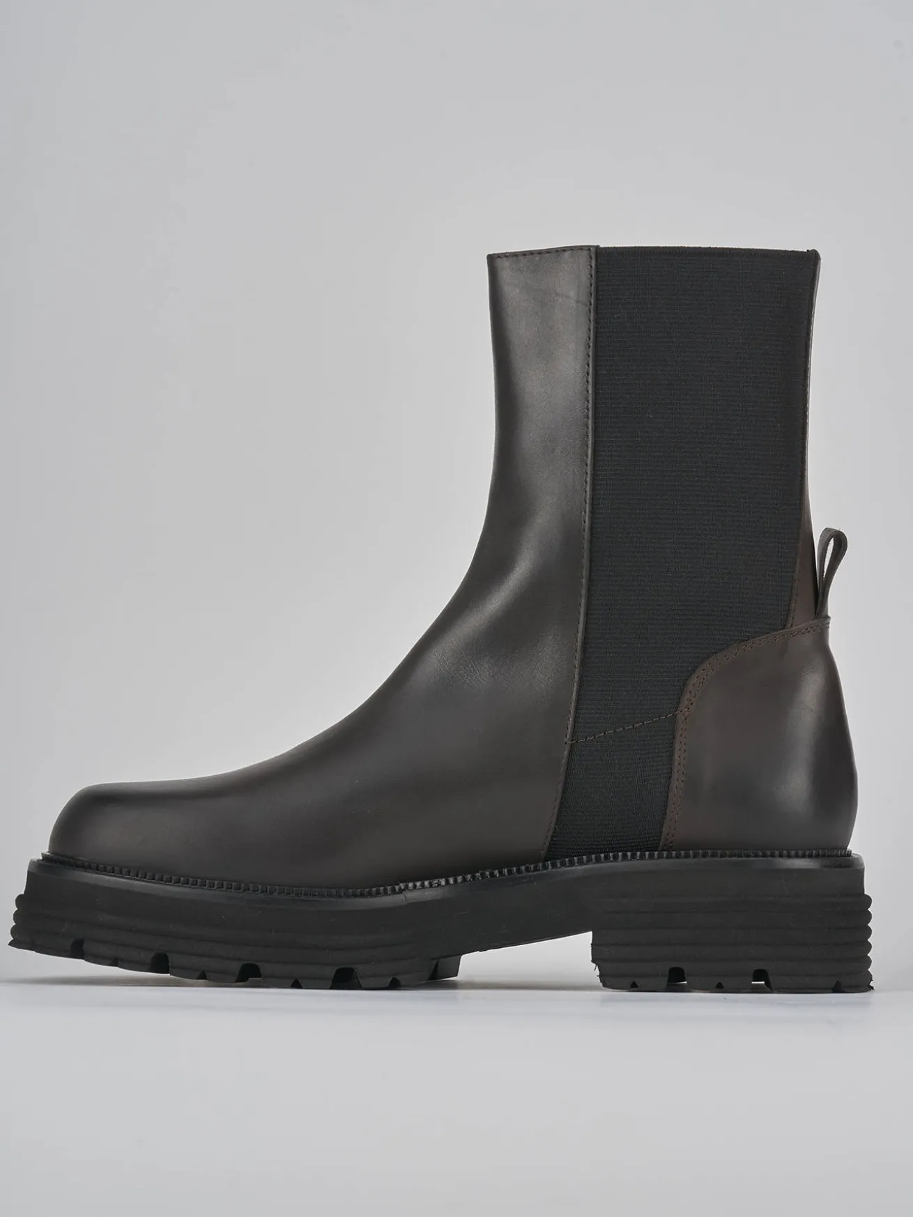 Stivaletti tacco 2cm pelle testa